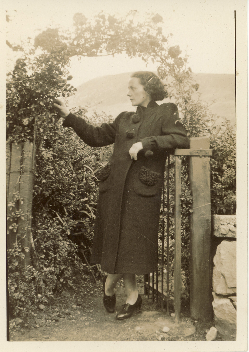 Patty in Polranny Garden, photograph from the Sweeney family archive, courtesy of Charles Tyrell