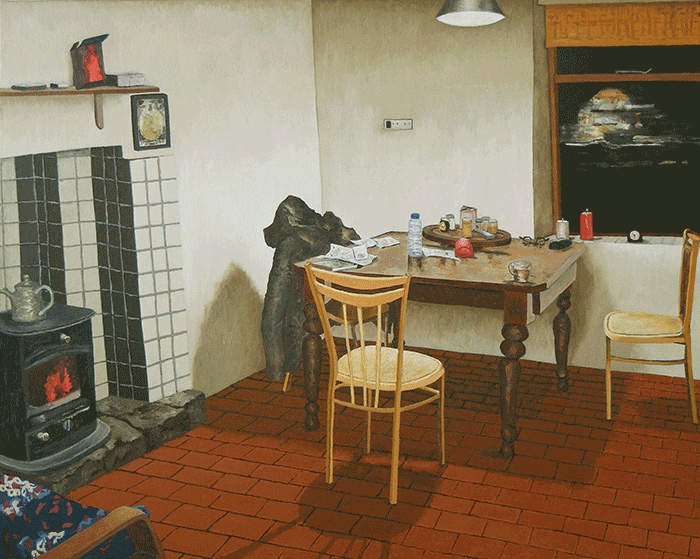 Polranny Huis, Keuken door Rik Hagt, 60 x 75 cm