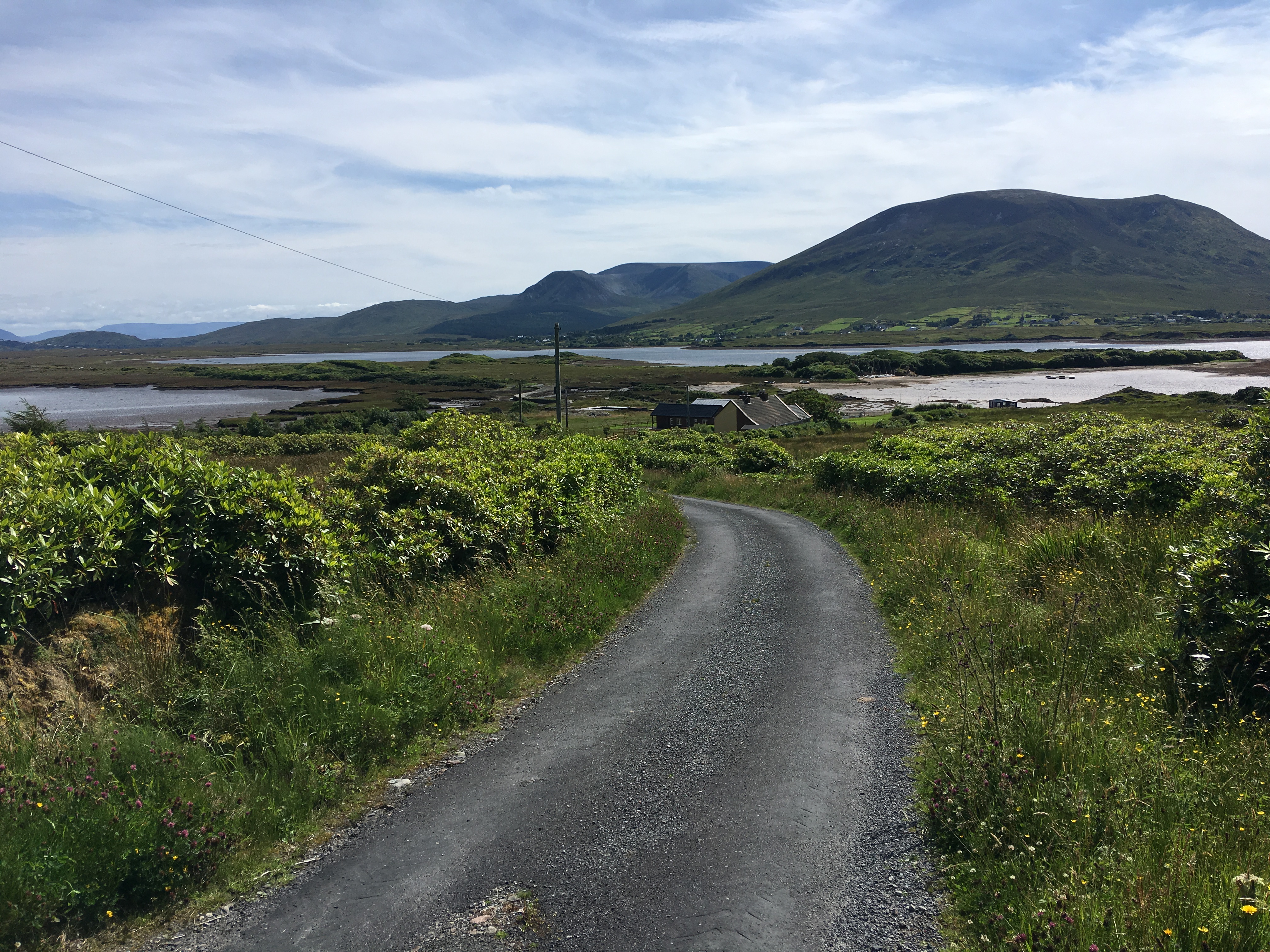 Ballycroy, Claggan met Polranny Mountain in de verte