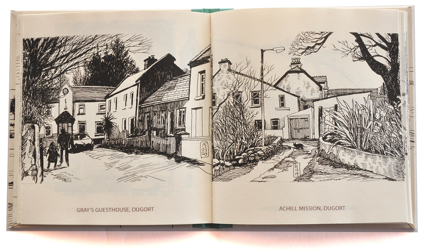 Achill Sketches, Gray's Guesthouse en The Mission © Peti Buchel