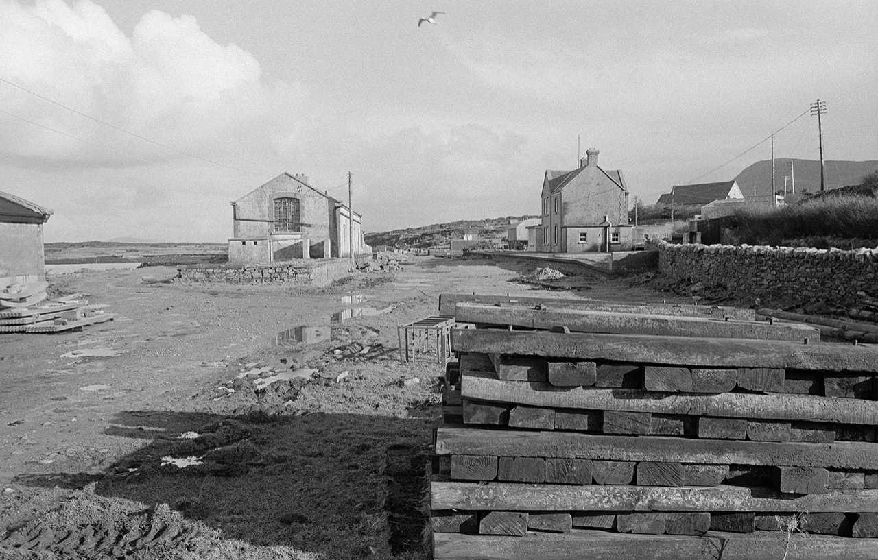 Achill Sound, Old Railway Station, Achill 1974, Ireland 