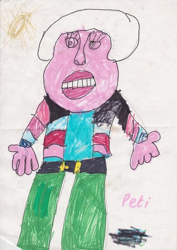 Portret of Peti Buchel by 7 year old Sheila Ahearne 