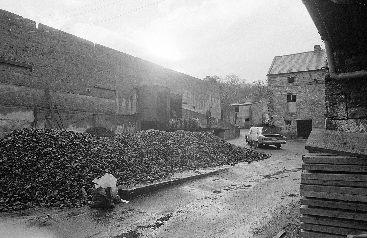 Westport O'Malley Shop street at the Coal Yard Mayo 1974 by Con Mönnich